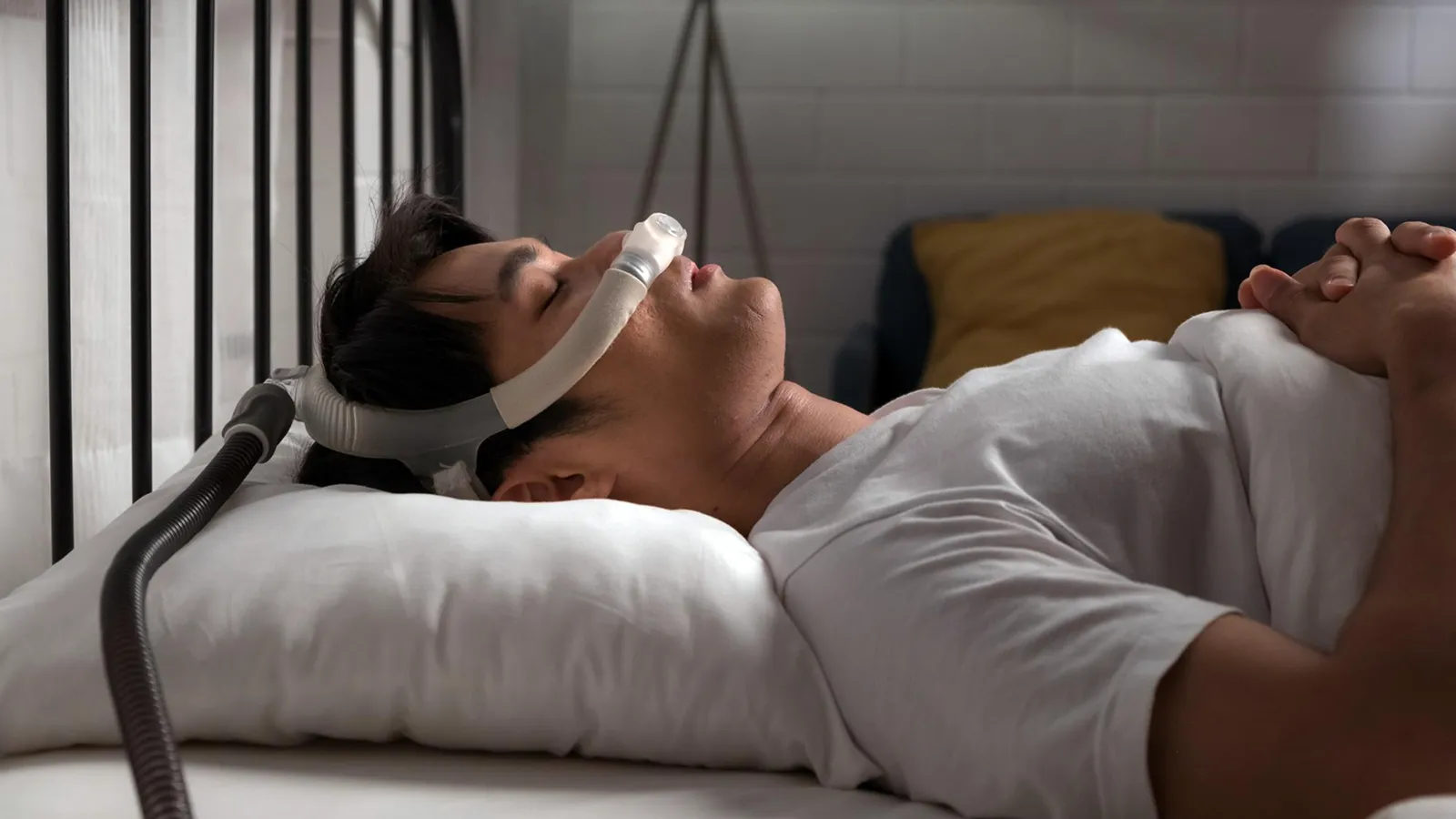 Patient in dental chair during teeth extraction consultation