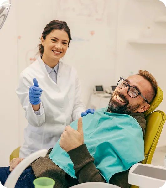 International patient receiving dental treatment at Magnum Clinic Dubai