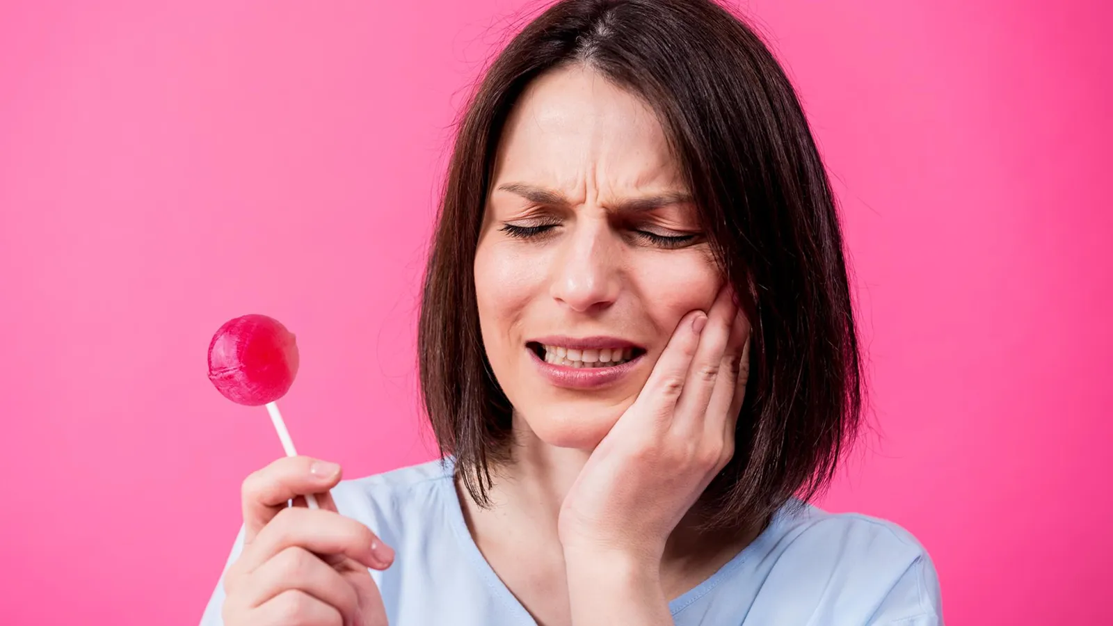 Patient in dental chair during teeth extraction consultation