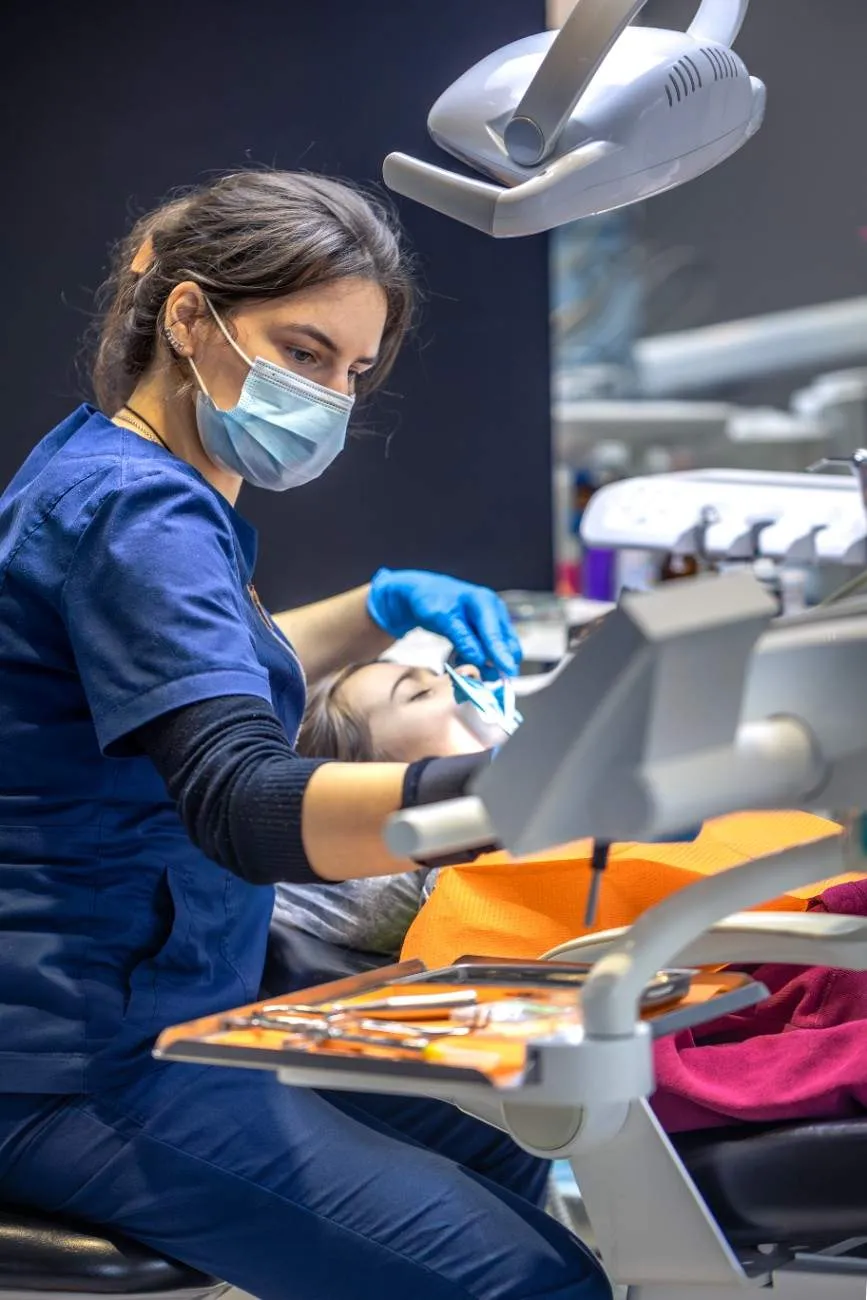 Modern dental examination room