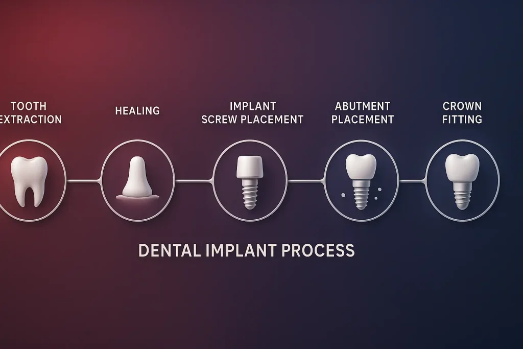 20250716 1112 Dental Implant Journey simple compose 01k08w13j6ff3bgfqy4fgaq4b7